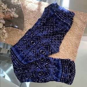 Blue print Pants, small, comfort, fit a bit loose